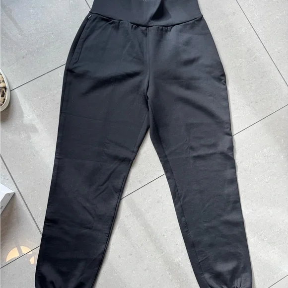 Wolford Black Shimmer Athene Track Trousers - Picture 2 of 11